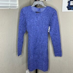 601 - Samsoe Samsoe NWT Periwinkle Blue Bodycon Mini Dress, Size L